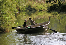 Fischen im Frankenwald an der Selbitz